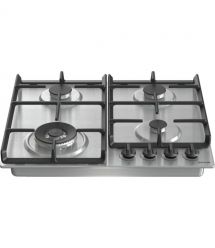 Gorenje Варочная поверхность газовая, 60см, чугун, комфорка Wok, нерж