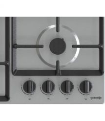 Gorenje Варочная поверхность газовая, 60см, чугун, комфорка Wok, нерж