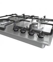Gorenje Варочная поверхность газовая, 60см, чугун, комфорка Wok, нерж
