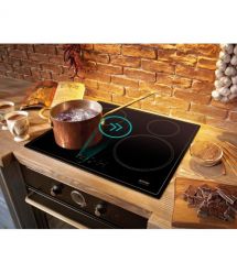 Gorenje Варочная поверхность индукционная, 60см, PowerBoost, TouchControl, StayWarm, блокировка от детей, черный