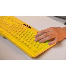 2E Gaming Клавиатура мембранная KG315 110key, USB-A, EN/UA, RGB, жёлтый