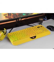 2E Gaming Клавиатура мембранная KG315 110key, USB-A, EN/UA, RGB, жёлтый