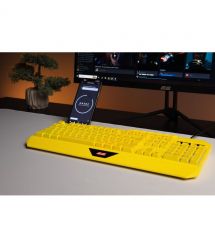 2E Gaming Клавиатура мембранная KG315 110key, USB-A, EN/UA, RGB, жёлтый