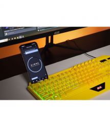 2E Gaming Клавиатура мембранная KG315 110key, USB-A, EN/UA, RGB, жёлтый