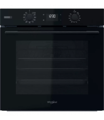 Whirlpool Духовой шкаф электрический, 71л, A+, дисплей, конвекция, телескопические направляющие, пар, черный