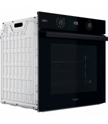 Whirlpool Духовой шкаф электрический, 71л, A+, дисплей, конвекция, телескопические направляющие, пар, черный