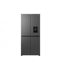 TCL Холодильник SBS, 185х84х68, холод.отд.-297л, мороз.отд.-169л, 4 дв., A++, NF, диспенсор., нерж