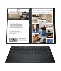 ASUS Ноутбук Zenbook Duo UX8406CA-QL048W 14" FHD OLED, Intel Ultra 9 285H, 32GB, F2TB, UMA, Win11, Серый