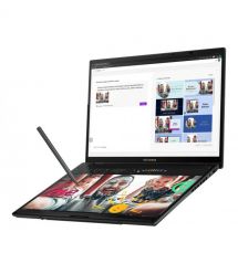 ASUS Ноутбук Zenbook Duo UX8406CA-QL048W 14" FHD OLED, Intel Ultra 9 285H, 32GB, F2TB, UMA, Win11, Серый
