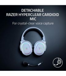 Razer Гарнитура игровая Barracuda X Chroma, BT/WL, RGB, белый