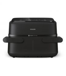 Philips Мультипечь Flex Dual 2450Вт, чаша-6+3л, сенсорное управл., 2 контейнера, 6 авто. программ, пластик, чорний