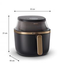 Philips Мультипечь Ovi Series 3000, 1700Вт, чаша-6.2л, сенсорное управл., 12 авто. программ, пластик, чорний