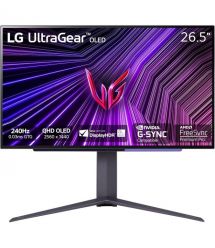 LG Монитор 27" 27GS95QE-B 2xHDMI, DP, USB, Audio, OLED, 2560x1440, 240Hz, 0.03ms, DCI-P3 98.5%, G-SYNC, FreeSync, Adaptiv