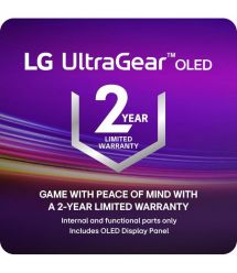 LG Монитор 27" 27GS95QE-B 2xHDMI, DP, USB, Audio, OLED, 2560x1440, 240Hz, 0.03ms, DCI-P3 98.5%, G-SYNC, FreeSync, Adaptiv