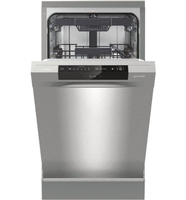 Gorenje Посудомоечная машина, 11компл., A+++, 45см, дисплей, 3 корзины, AquaStop, Инвертор, серый