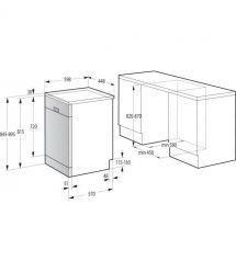 Gorenje Посудомоечная машина, 11компл., A+++, 45см, дисплей, 3 корзины, AquaStop, Инвертор, серый