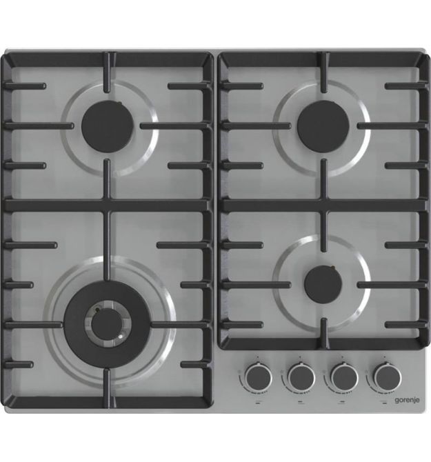 Gorenje Варочная поверхность газовая, 60см, чугун, нерж