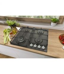 Gorenje Варочная поверхность газовая, 60см, чугун, черный