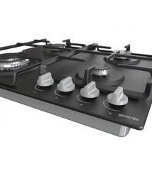 Gorenje Варочная поверхность газовая, 60см, чугун, черный