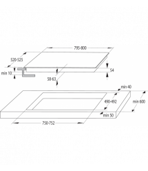 Gorenje Варочная поверхность индукционная, 80см, TouchControl, PowerBoost, черный