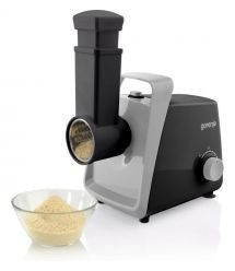 Gorenje Мясорубка, 1600Вт, 2,2кг/мин, 2 решетки, пластик+металл, черный