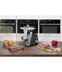 Gorenje Мясорубка, 1600Вт, 2,2кг/мин, 2 решетки, пластик+металл, черный