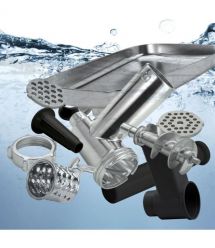 Gorenje Мясорубка, 1600Вт, 2,2кг/мин, 2 решетки, пластик+металл, черный