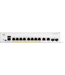 Cisco Коммутатор Catalyst 1300 8xGE, PoE, Ext PS, 2x1G Combo