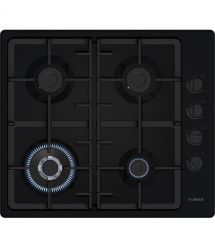 Bosch Варочная поверхность газовая, 60см, чугун, WOK, черный