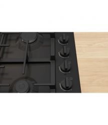 Bosch Варочная поверхность газовая, 60см, чугун, WOK, черный