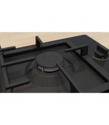 Bosch Варочная поверхность газовая, 60см, чугун, WOK, черный