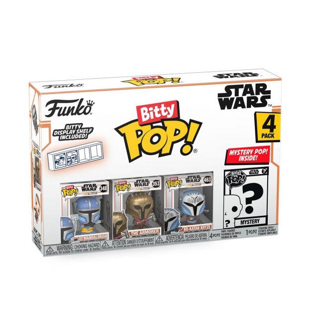 Funko Фигурка Funko POP (Bitty): Star Wars - Heavy Mandalorian 4pk