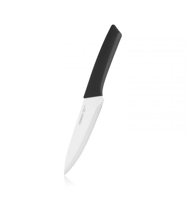 ARDESTO Кухонный нож поварской Gemini Gourmet, 15.5см, нержавеющая сталь, пластик, черный