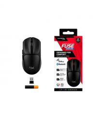 HyperX Мишь Pulsefire FUSE, RGB, USB-A/WL/BT, черный