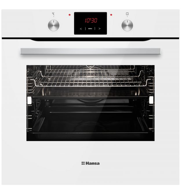 Hansa Духовой шкаф электрический, 77л, A, дисплей, конвекция, белый