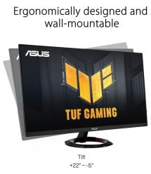 ASUS Монитор 23.8" TUF Gaming VG249Q3R 2xHDMI, DP, MM, IPS, 180Hz, 1ms, sRGB 100%, AdaptiveSync