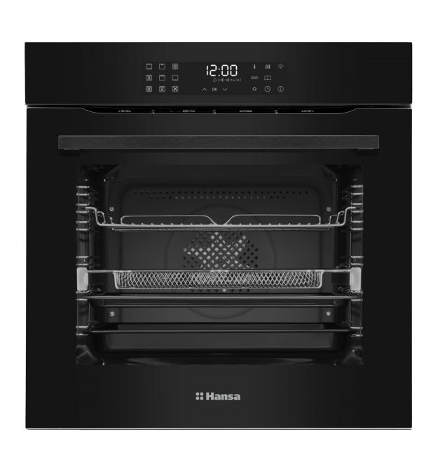 Hansa Духовой шкаф Hansa электрический, 77л, A+, дисплей, конвекция, черный