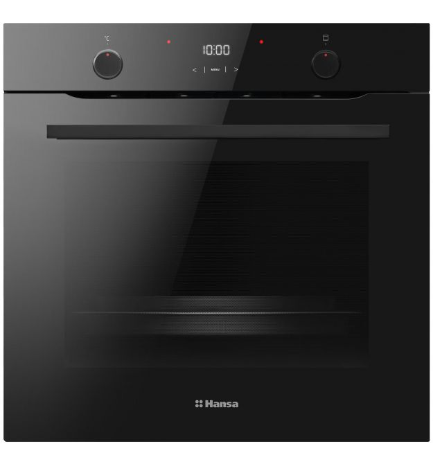 Hansa Духовой шкаф электрический, 77л, А, дисплей, конвекция, черный