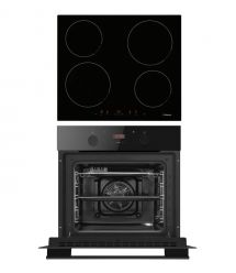 Hansa Комплект (духовка электрическая + поверхность индукционная), черный