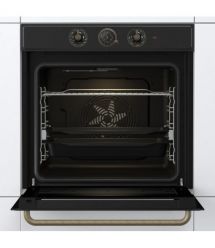 Gorenje Духовой шкаф электрический, 77л, A, пар, дисплей, черный матовый