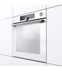 Gorenje Духовой шкаф электрический, 77л, A+, пар, дисплей, приготовление на разных уровнях, пиролиз, белый
