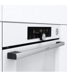 Gorenje Духовой шкаф электрический, 77л, A+, пар, дисплей, приготовление на разных уровнях, пиролиз, белый