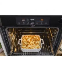 Gorenje Духовой шкаф электрический, 77л, A+, пар, дисплей, приготовление на разных уровнях, пиролиз, белый