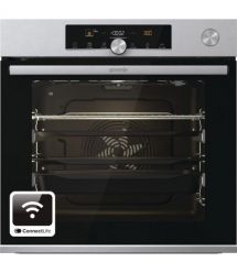 Gorenje Духовой шкаф электрический, 77л, A+,TouchFree, пар, дисплей, Wi-Fi упр, пиролиз, приготовл. на разн. уровнях, нерж