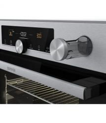 Gorenje Духовой шкаф электрический, 77л, A+,TouchFree, пар, дисплей, Wi-Fi упр, пиролиз, приготовл. на разн. уровнях, нерж