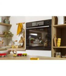 Gorenje Духовой шкаф электрический, 77л, A+,TouchFree, пар, дисплей, Wi-Fi упр, пиролиз, приготовл. на разн. уровнях, нерж