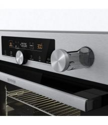 Gorenje Духовой шкаф электрический, 77л, A+, пар, дисплей, приготовление на разных уровнях, нерж