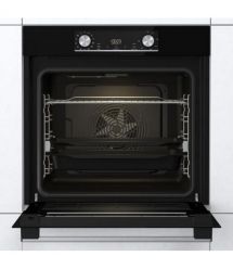 Gorenje Духовой шкаф электрический, 77л, A, дисплей, ф-ия без добавления жира, черный
