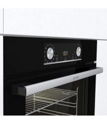 Gorenje Духовой шкаф электрический, 77л, A, дисплей, ф-ия без добавления жира, черный
