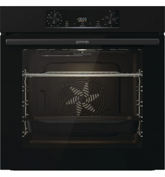 Gorenje Духовой шкаф электрический, 77л, A, дисплей, IconLed, пиролиз, черный
